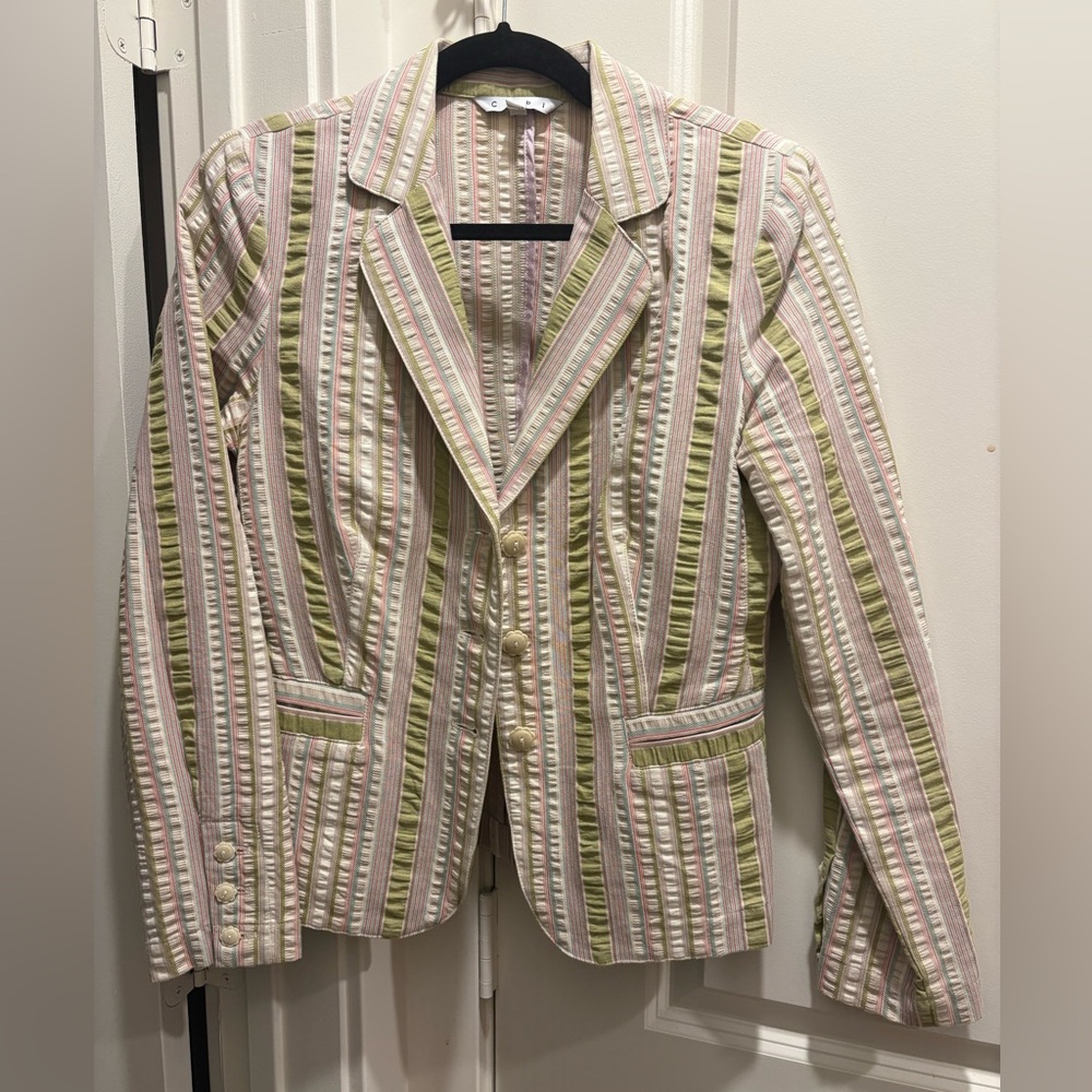 CAbi Multicolor Striped Blazer